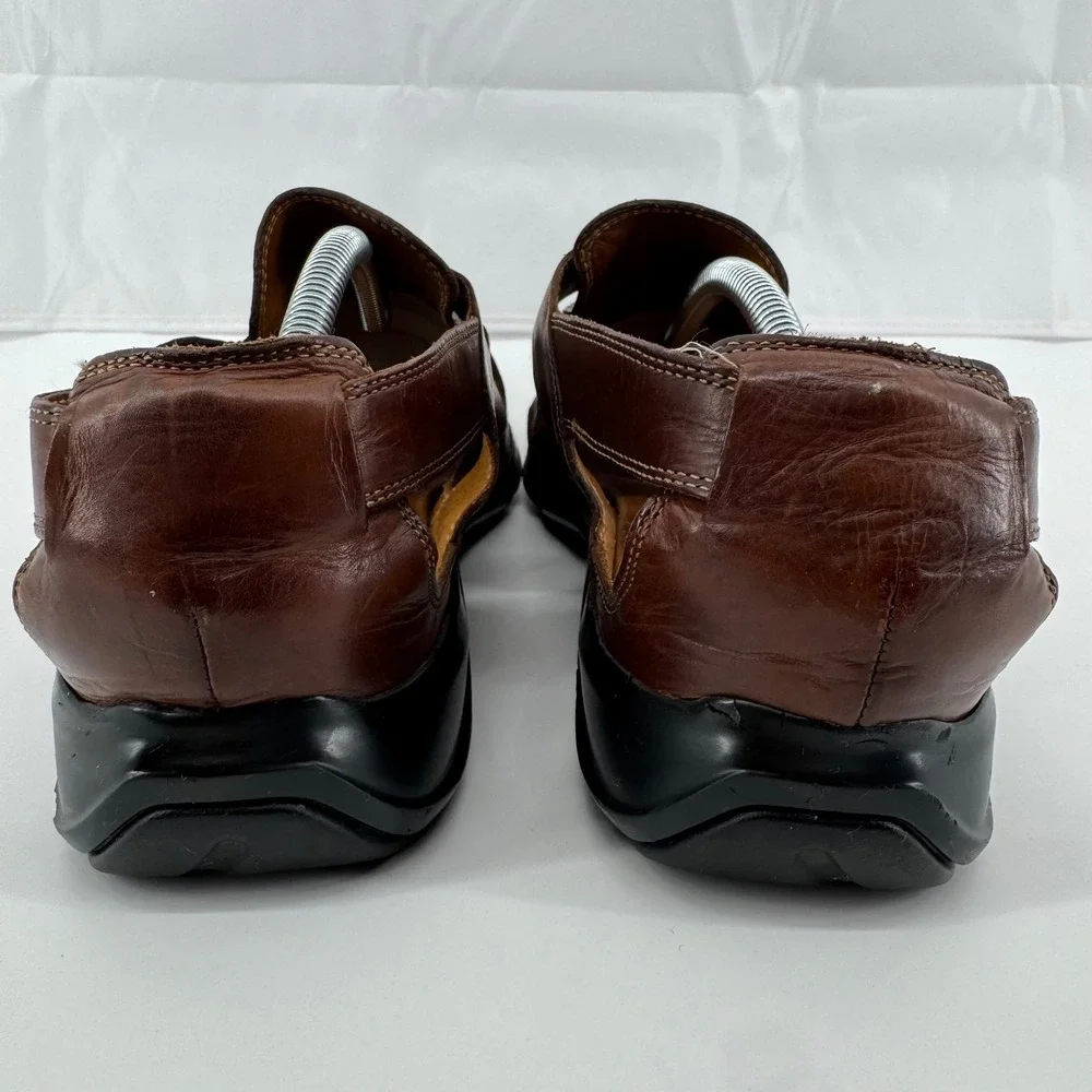 Cole Haan Caged Sandals Mens 10.5 Brown Leather C09385